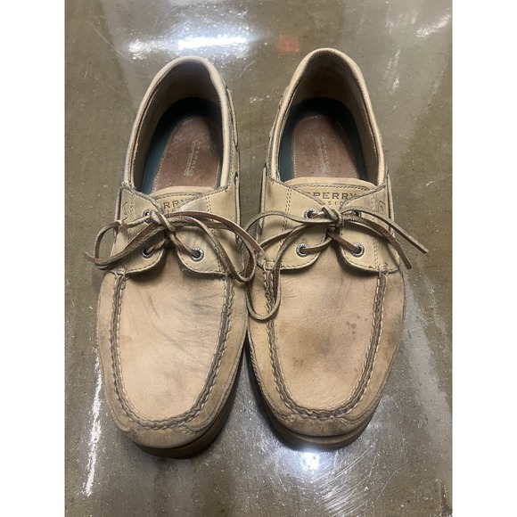Sperry Top-Sider Size 13 M Mens Tan Leather Authentic Original Boat Shoes — photo 3